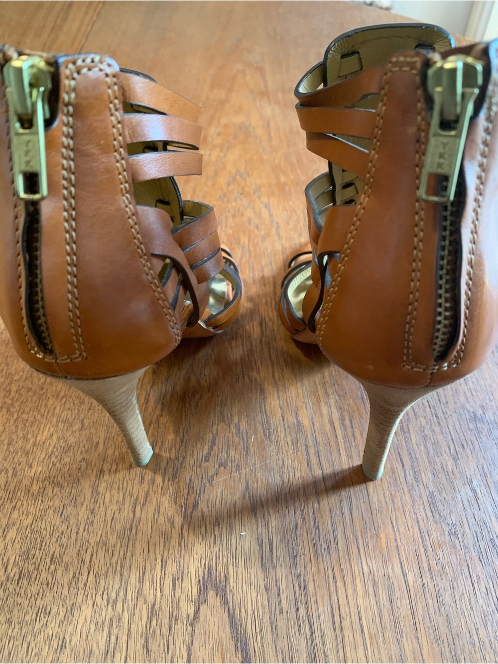 Coach Strappy High-Heel Sandals in Brown - Picture 10 of 14